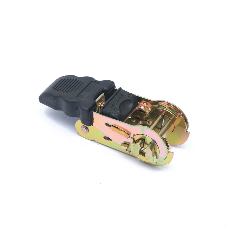 1 inci 25mm*800kg/1760lbs pegangan karet Tiedown Ratchet Buckle