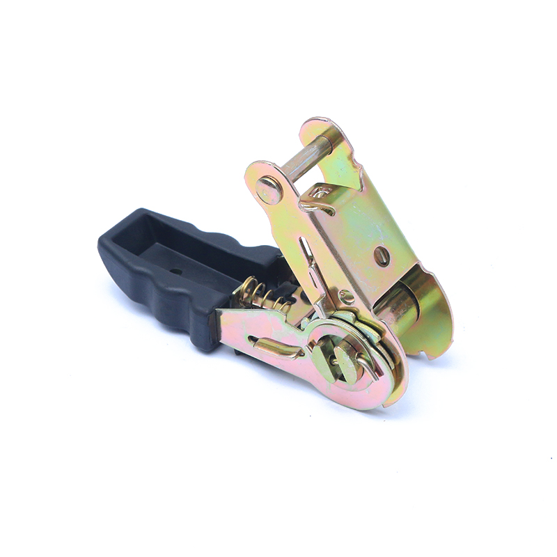 1 inci 25mm*800kg/1760lbs pegangan karet Tiedown Ratchet Buckle