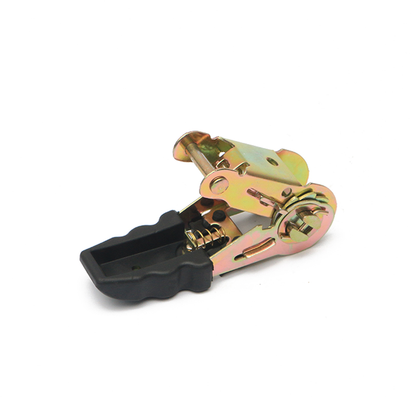 1 inci 25mm*800kg/1760lbs pegangan karet Tiedown Ratchet Buckle