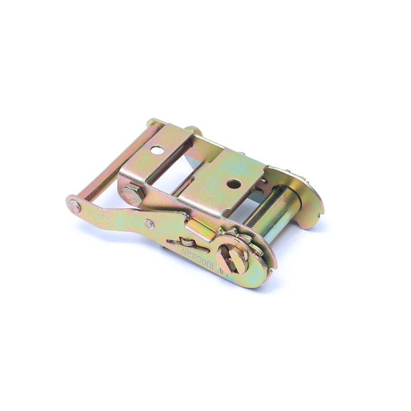 2 inci 50mm 2000kg/4400lbs Kuning Zinc Ratchet Tiedown Buckle Untuk Lashing Belt