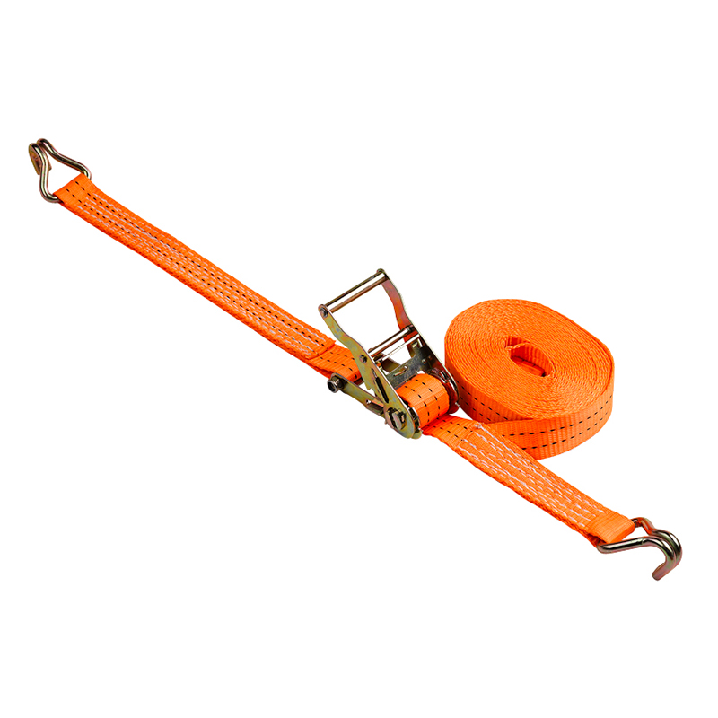 1,5 inci 35mm*2t tie down strap steel pegangan gesper ratchet dengan double j hook