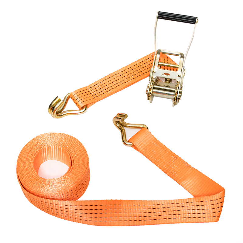 2 inci 50mm*5t tie down strap dengan double J hook