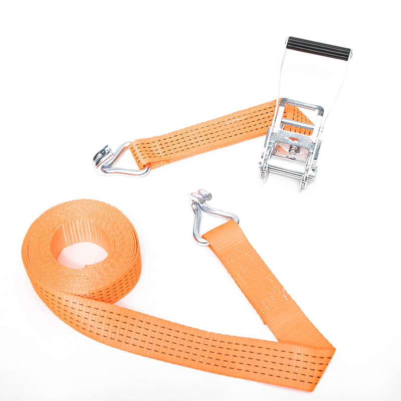 2 inci 50mm*5t tie down strap dengan double J hook
