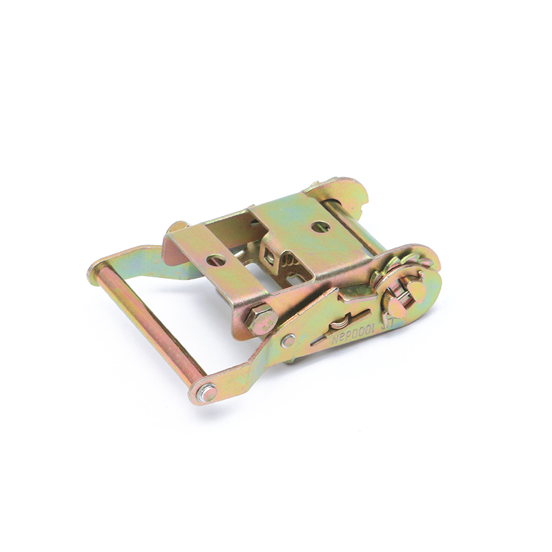 2 inci 50mm 2000kg/4400lbs Kuning Zinc Ratchet Tiedown Buckle Untuk Lashing Belt