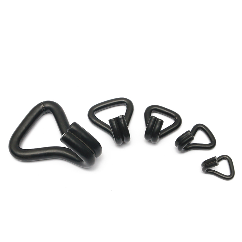 1-1/16 inci 1500kg/3000lbs hitam pvc dilapisi ganda j hook kawat j hook