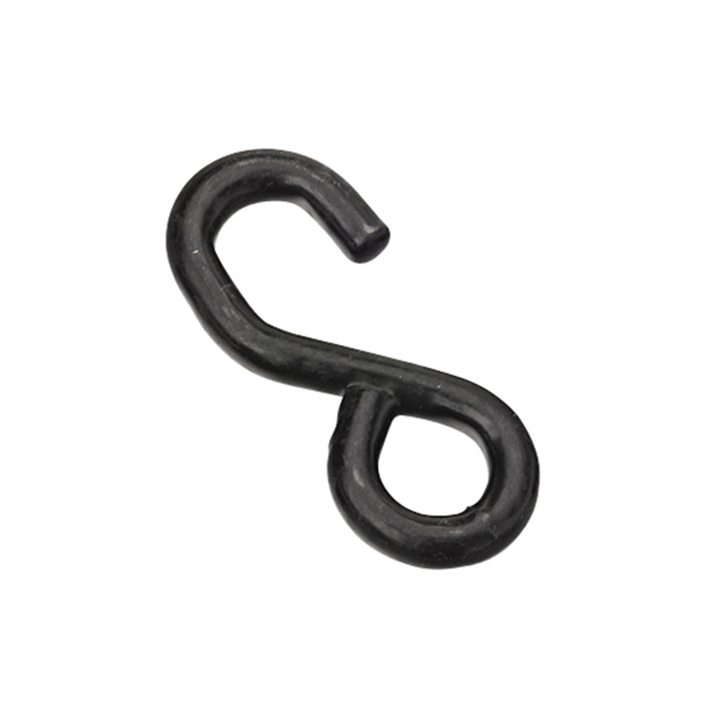 1 inci hitam pvc coated s hook