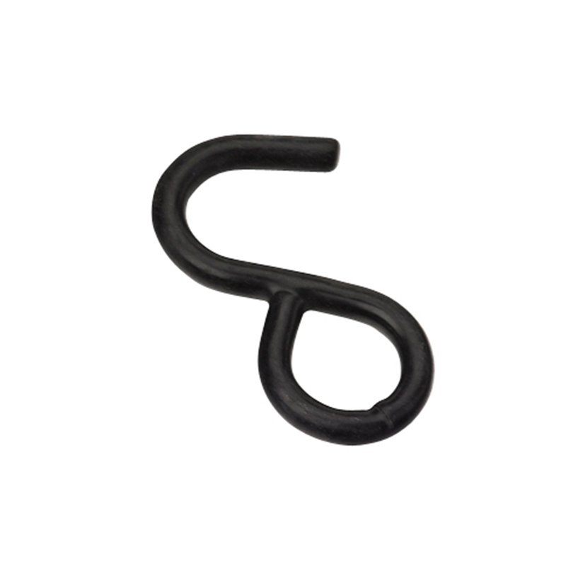 1 inci hitam pvc coated s hook